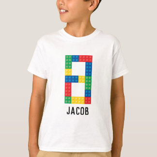 Gebäude Block Party Shirt für 8. Geburtstag