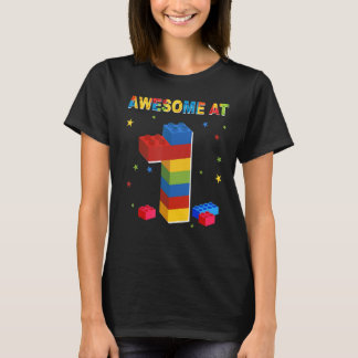 Gebäude Blockbricks 1 Jahre alt Phantastisch 1. Bi T-Shirt
