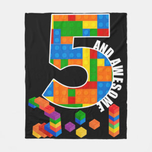 Gebäude Blockbricks 5 Jahre alt Phantastischer Geb Fleecedecke