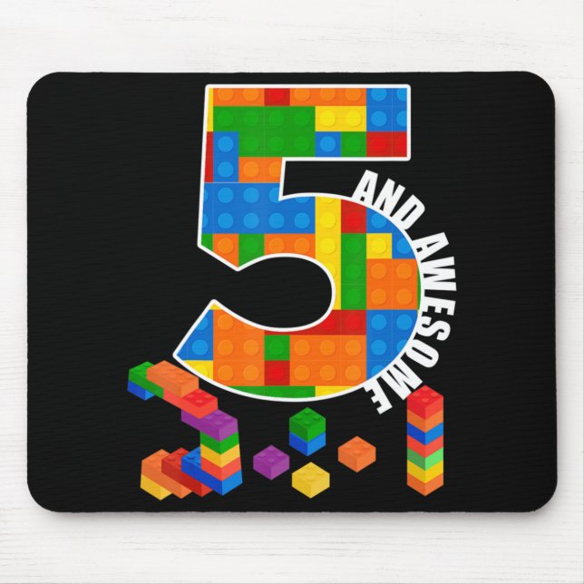 Gebäude Blockbricks 5 Jahre alt Phantastischer Geb Mousepad (Vorne)