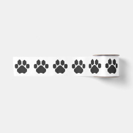 Gebäude-Blöcke für Black Dog Pawprint Satinband