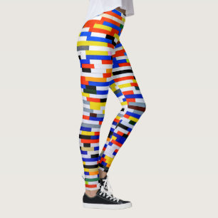 Gebäude-Blöcke in Primärfarbe Leggings