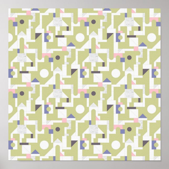 Gebäude-Blöcke Poster (Vorne)