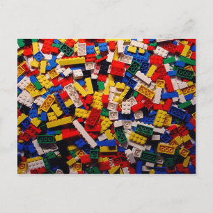 Gebäude-Blöcke Postkarte