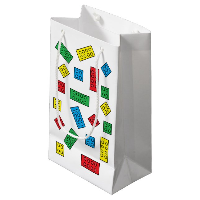 "Gebäude blockiert" Geschenk-Tasche Kleine Geschenktüte (Vorderseite Schrägansicht)