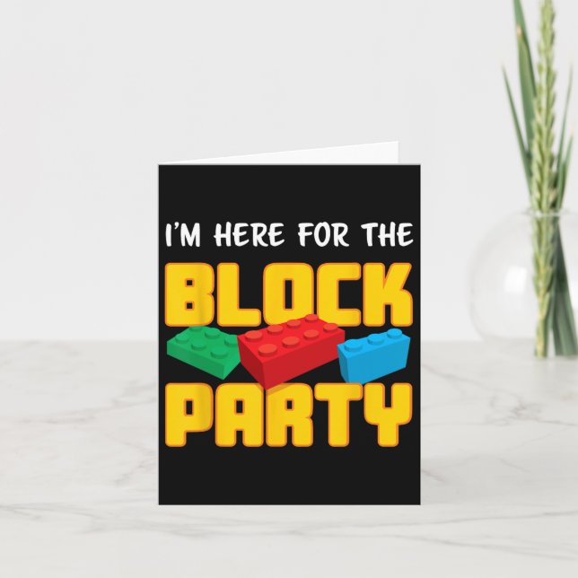 Gebäude blockiert Party vor der Arbeit Männer Frau Karte (Vorderseite)