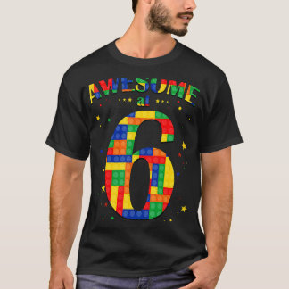 Gebäude blockiert Ziegel Phantastisch bei 6 Jahren T-Shirt
