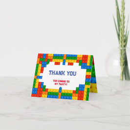 Gebäude Blocks Geburtstag Dankeskarte