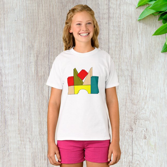Gebäude Blocks Girls T - Shirt (Von Creator hochgeladen)