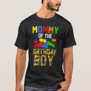 Gebäude Blocks Matching Family für Mama auf Birthd T-Shirt