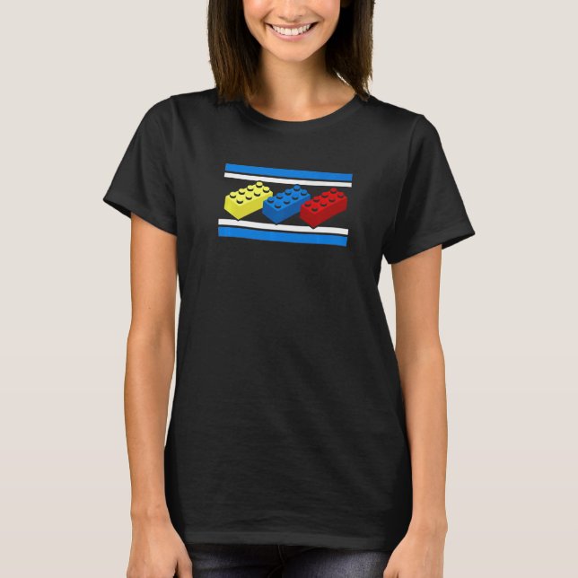Gebäude Bricks Blocker Master Builder Engineer Con T-Shirt (Vorderseite)