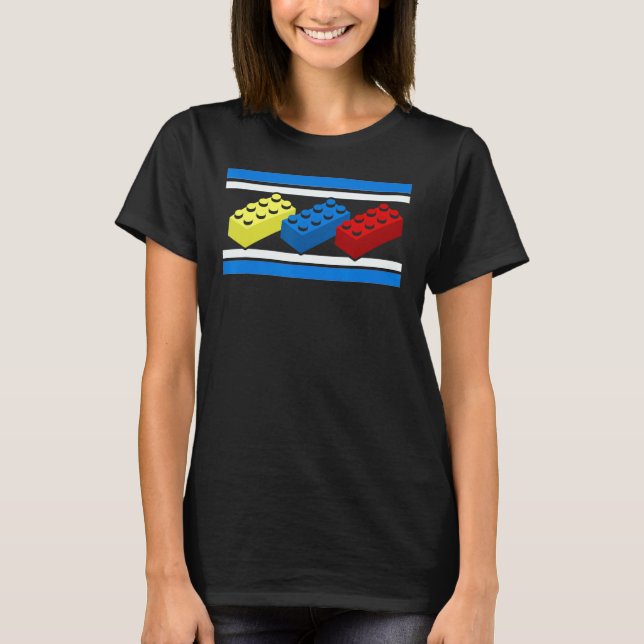 Gebäude Bricks Blocker Master Builder Engineer Con T-Shirt (Vorderseite)
