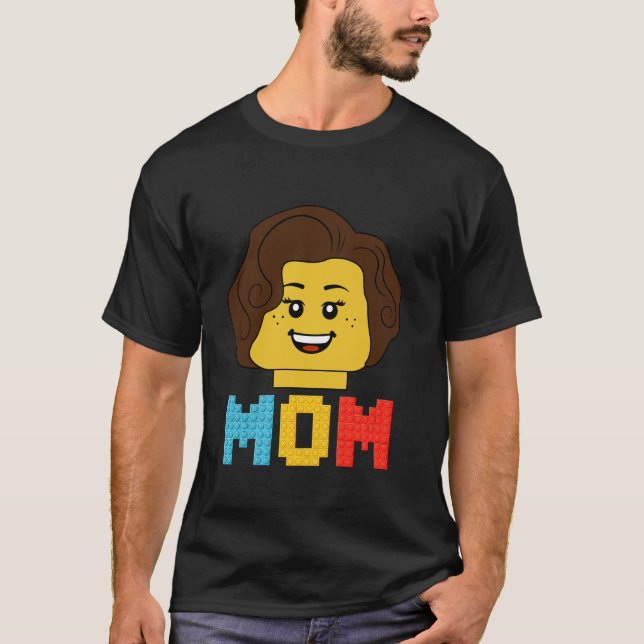 Gebäude Bricks Blockiert Mama Master Builder Match T-Shirt (Vorderseite)