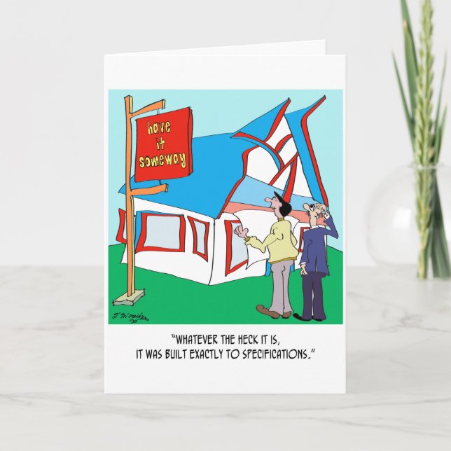 Gebäude Cartoon 9233 Karte (Vorderseite)