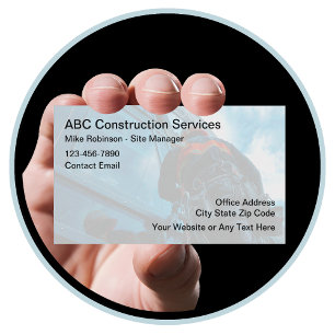Gebäude Construction Services Moderne Businesscard Visitenkarte