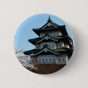 Gebäude der japanischen Burg Button
