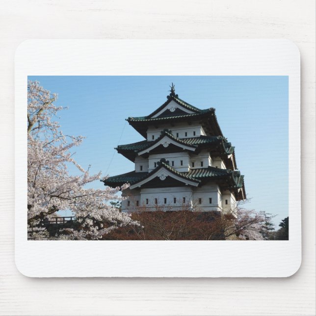 Gebäude der japanischen Burg Mousepad (Vorne)