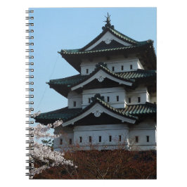 Gebäude der japanischen Burg Notizblock