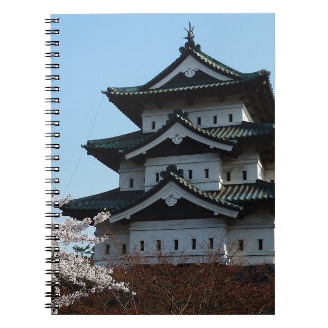 Gebäude der japanischen Burg Notizblock (Vorderseite)