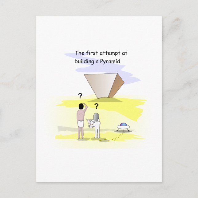 Gebäude der Pyramiden Postkarte (Vorderseite)