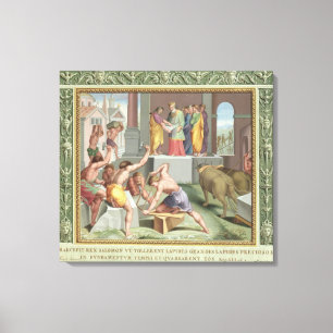 Gebäude der Tempel von Solomon, Illustration von Leinwanddruck