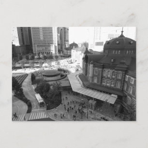 Gebäude des Bahnhofs Tokio Marunouchi Postkarte