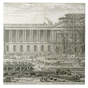 Gebäude des Haupteingangs der Jalousie, Paris Fliese