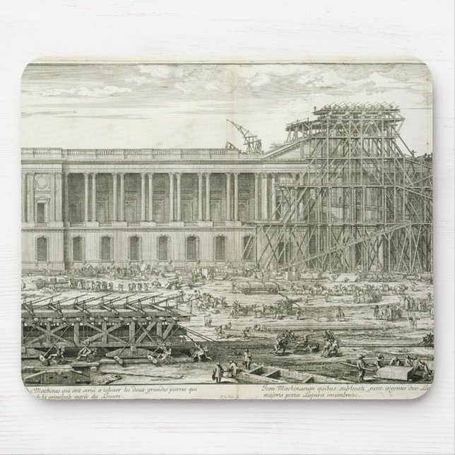 Gebäude des Haupteingangs der Jalousie, Paris Mousepad (Vorne)