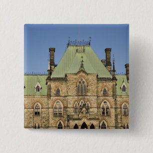 Gebäude des Parlaments in Ottawa, Ontario, Kanada Button