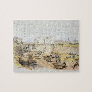 Gebäude die Stützmauer nahe Park-Straße, Camd