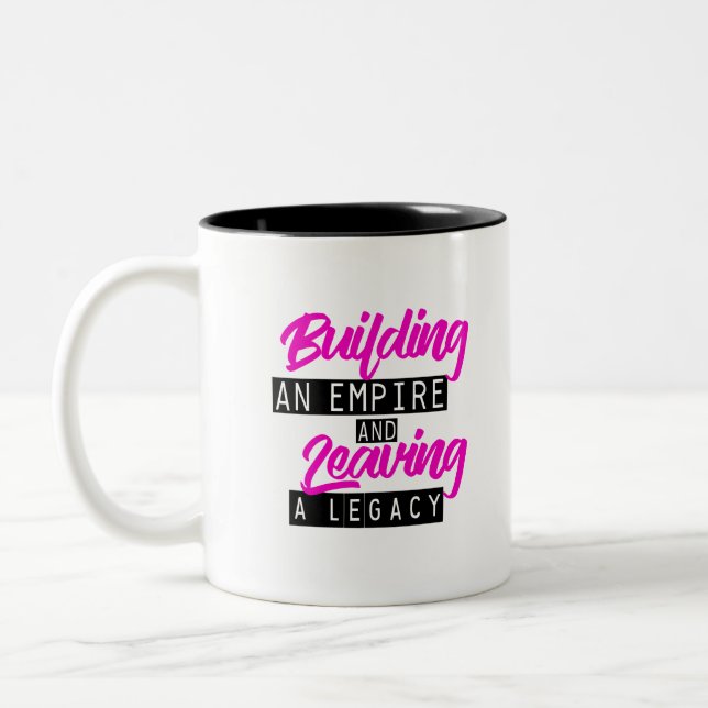 GEBÄUDE EIN REICH ZWEIFARBIGE TASSE (Links)