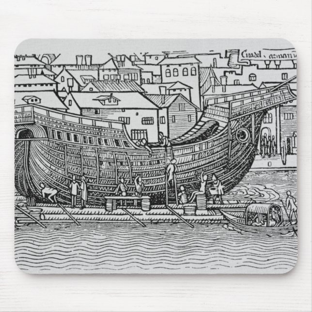 Gebäude ein Schiff Mousepad (Vorne)