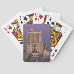 Gebäude entlang der Gran Via und Edificio Espana Spielkarten