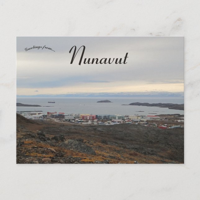 Gebäude entlang der Küste Postkarte (Vorderseite)