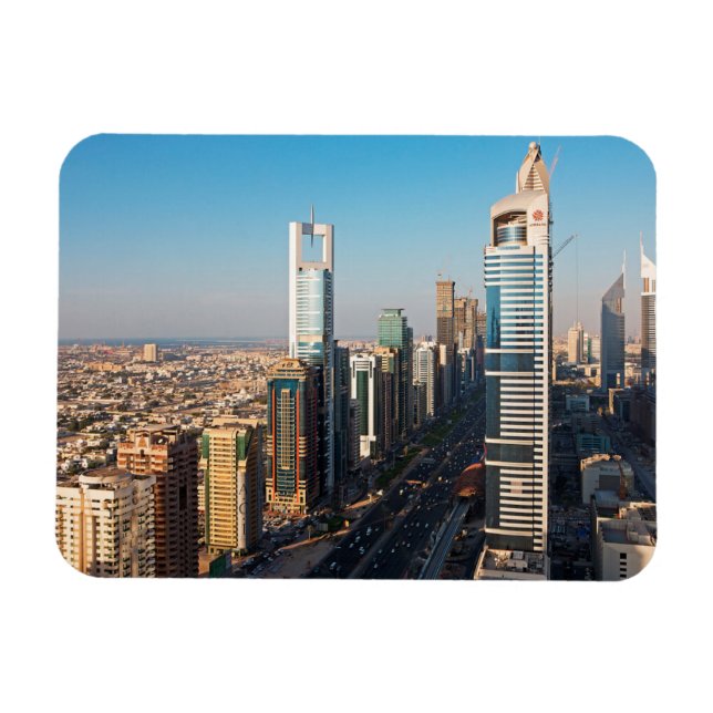 Gebäude entlang der Sheikh Zayed Road, Dubai Magnet (Horizontal)