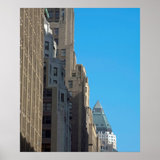 Gebäude Fassaden Manhattan New York City USA Poster (Vorne)