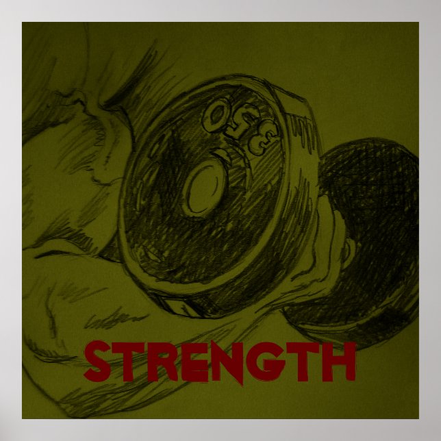 Gebäude Fitness Stift Sketch Poster (Vorne)