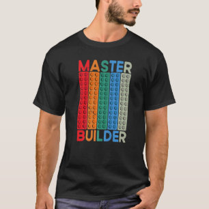 Gebäude für Cool Builder-Master blockiert das Set T-Shirt