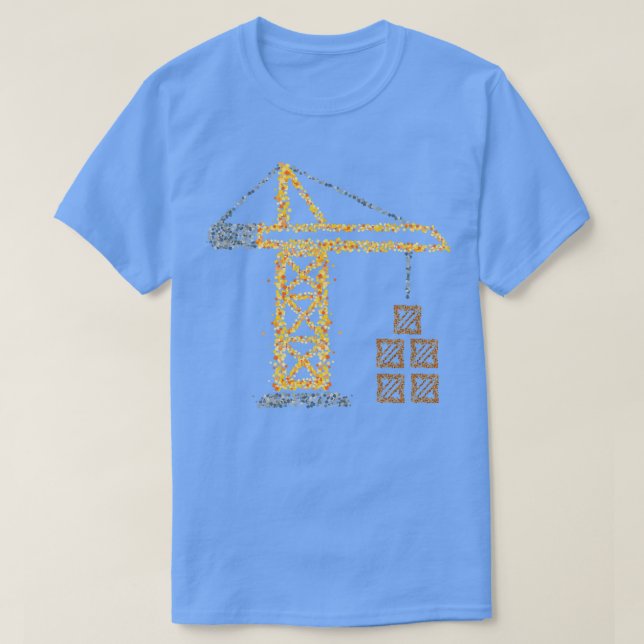 Gebäude für Kranfahrzeuge T-Shirt (Design vorne)