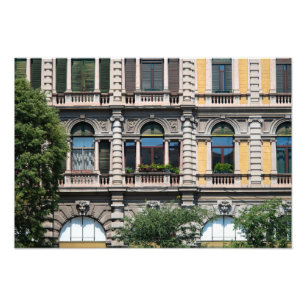 Gebäude Kunst, Dichtung und Musik Fotodruck