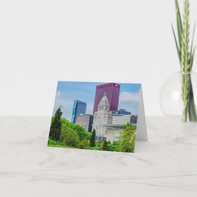Gebäude mit Chicago Card Karte (Vorderseite)
