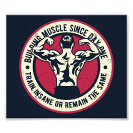 Gebäude Muskel Train Insane oder bleibt gleich Fotodruck