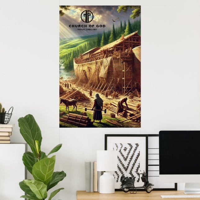 Gebäude Noahs arktisches Papier Poster (Heimbüro)
