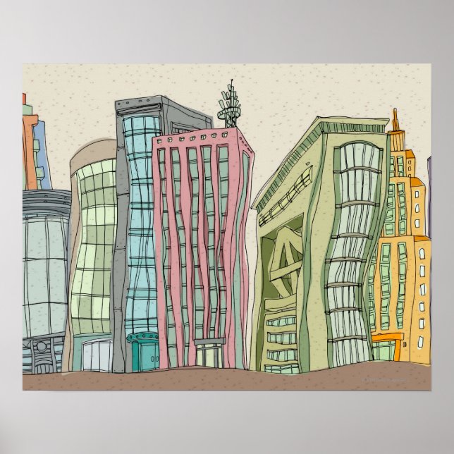 Gebäude Poster (Vorne)