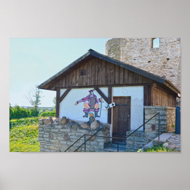Gebäude Rakvere Castle Toilet Poster (Vorne)