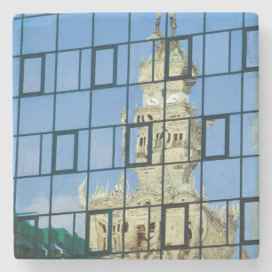 Gebäude Reflektionen Steinuntersetzer