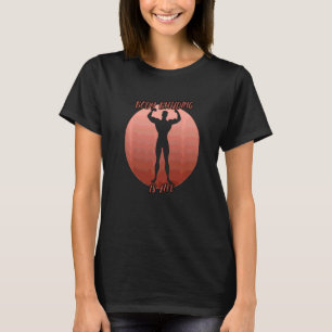 Gebäude-Schatten in einem roten Kreis T-Shirt