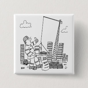 Gebäude Site Overhead Cranbetreiber Button