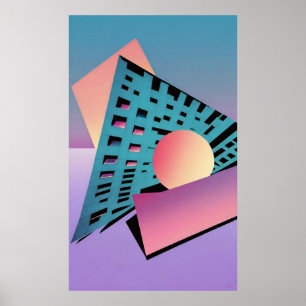 Gebäude über die Dreaming-Zukunft - Ken Gage Art Poster