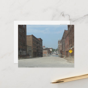 Gebäude und Sackgasse in Burlington, Iowa Postkarte